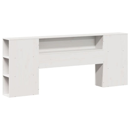 Letto Libreria senza Materasso Bianco 200x200 cm Legno di Pino - homemem39