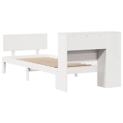 Letto con Libreria senza Materasso 75x190 cm in Legno Pino - homemem39
