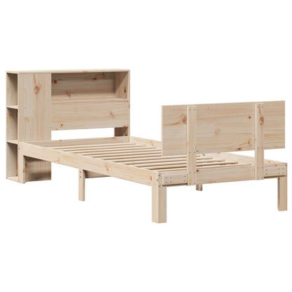 Letto Libreria senza Materasso 90x190 cm Legno Massello Pino - homemem39