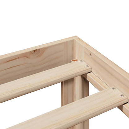 Letto Libreria senza Materasso 100x200 cm in Legno di Pino - homemem39