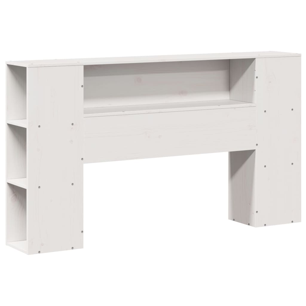 Letto contenitore senza Materasso Bianco 160x200 cm in Legno Massello di Pino | homemem39
