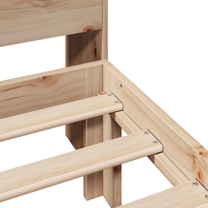 Giroletto con Libreria senza Materasso 75x190 cm in Legno Pino - homemem39