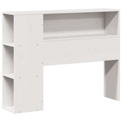 Letto Libreria senza Materasso Bianco 90x190 cm Massello Pino