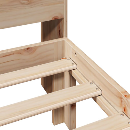 Letto Libreria senza Materasso 90x200 cm Legno Massello Pino - homemem39