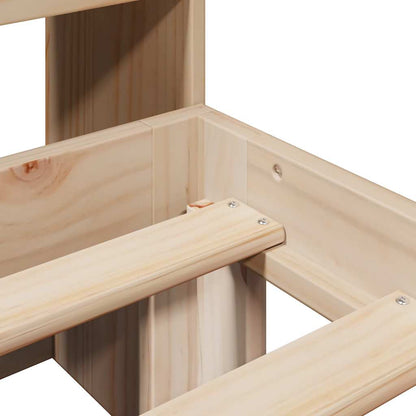 Letto Libreria senza Materasso 90x190 cm Legno Massello Pino - homemem39