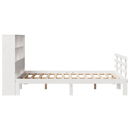 Letto Libreria senza Materasso Bianco 140x200 cm Legno di Pino - homemem39