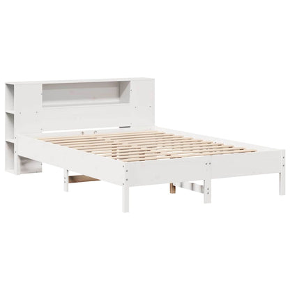 Letto Libreria senza Materasso Bianco 140x200 cm Legno di Pino - homemem39