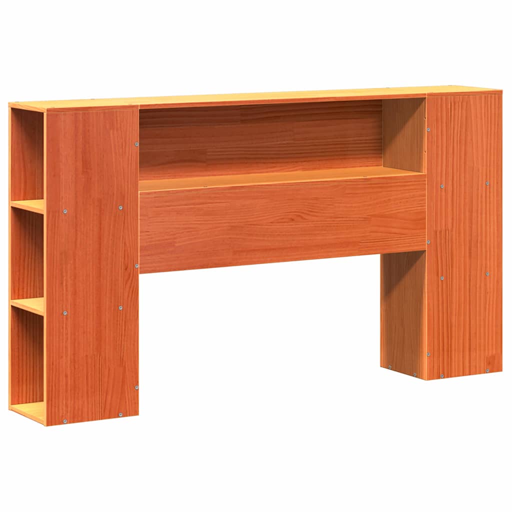 Letto Libreria senza Materasso Marrone Cera 135x190 cm in Pino | homemem39