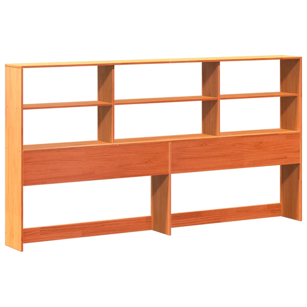 Letto Libreria senza Materasso Marrone Cera 180x200 cm in Pino | homemem39