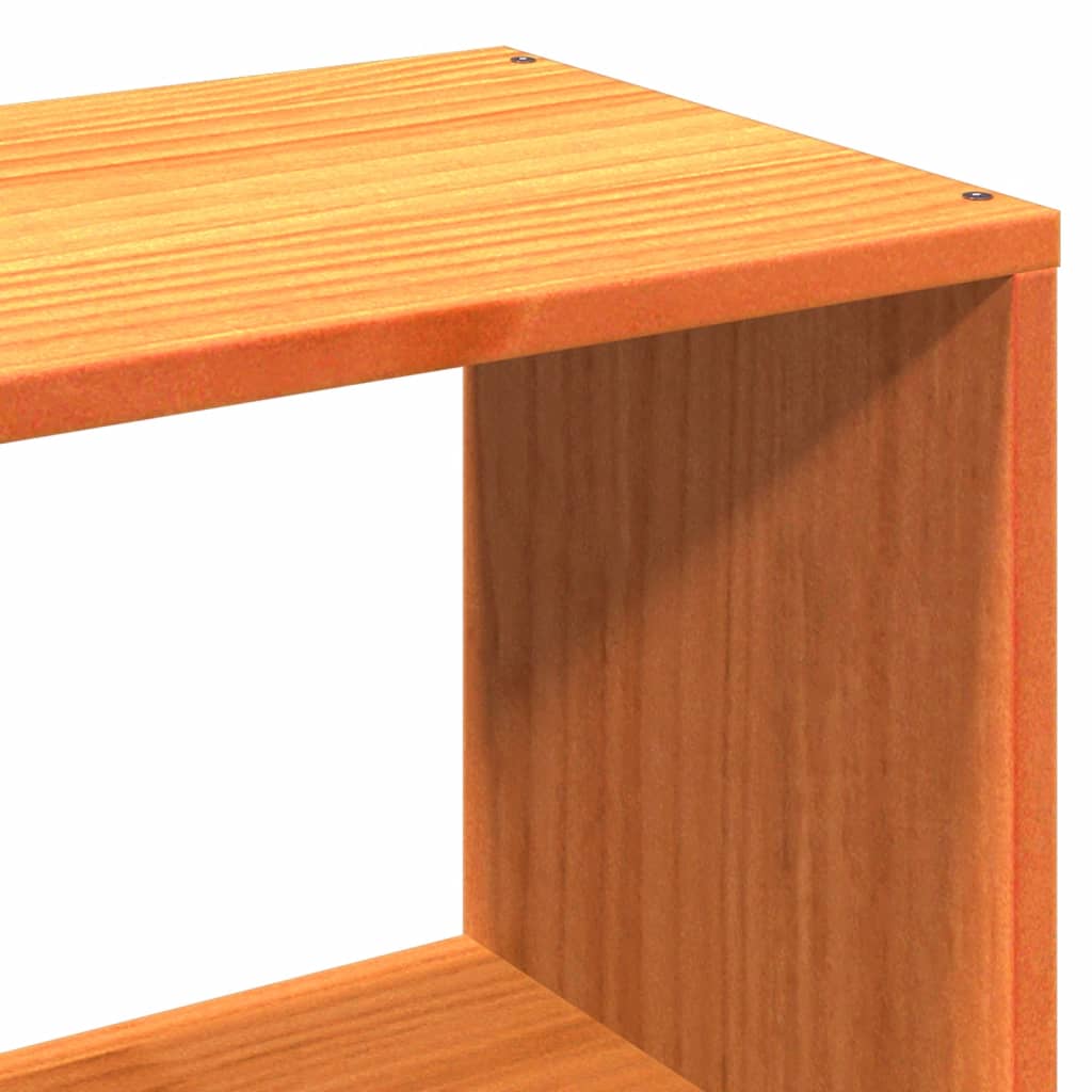 Letto Libreria senza Materasso Marrone Cera 180x200 cm in Pino | homemem39