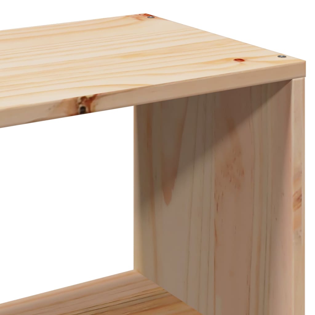 Letto Libreria senza Materasso 150x200 cm in Legno di Pino - homemem39