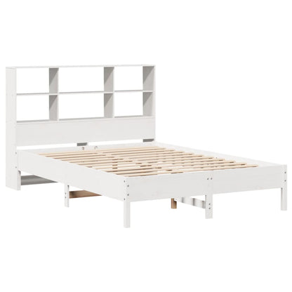 Letto Libreria senza Materasso Bianco 120x200 cm Legno di Pino - homemem39