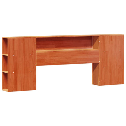 Letto Libreria senza Materasso Marrone Cera 180x200 cm in Pino - homemem39