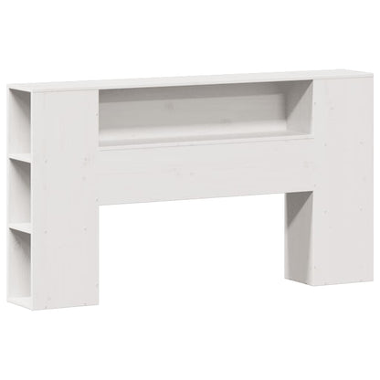 Letto Libreria senza Materasso Bianco 160x200 cm Legno di Pino | homemem39