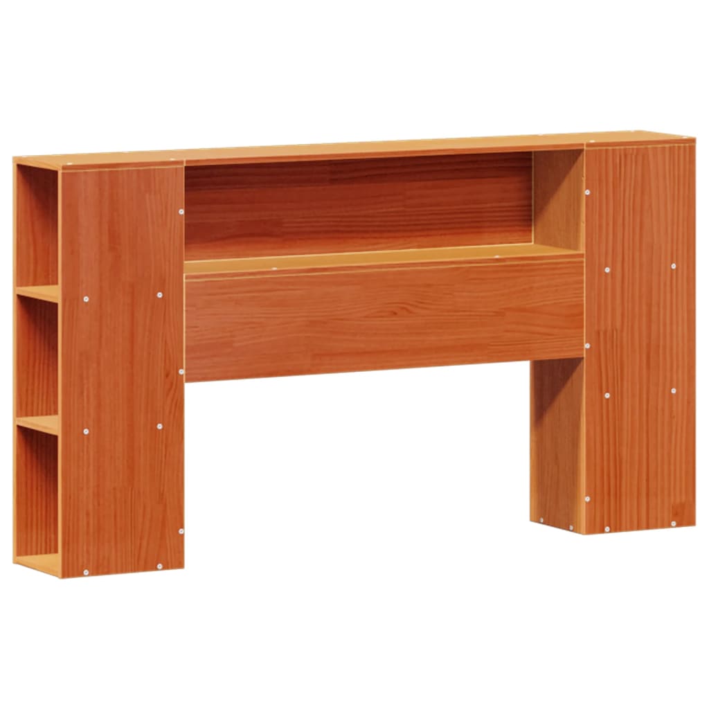 Letto Libreria senza Materasso Marrone Cera 150x200 cm in Pino | homemem39
