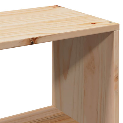 Letto Libreria senza Materasso 150x200 cm in Legno di Pino - homemem39