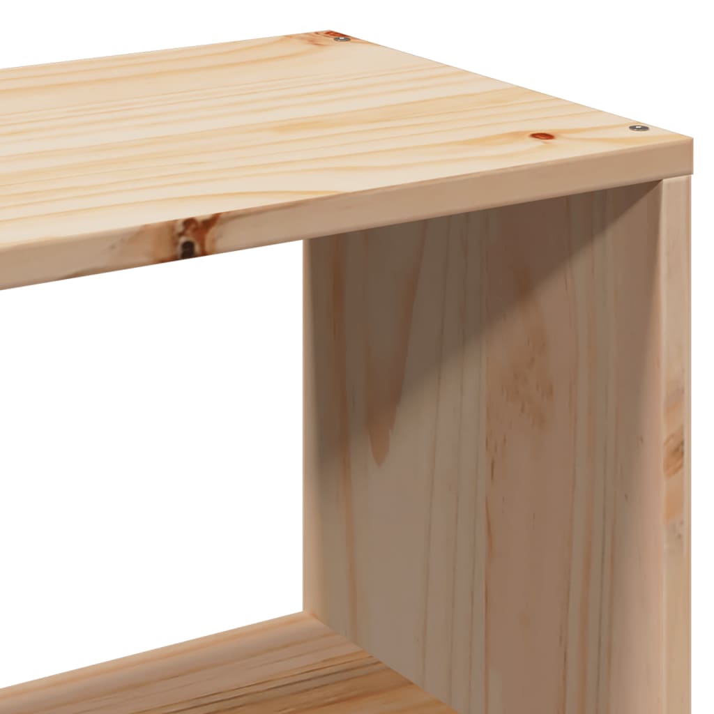 Letto Libreria senza Materasso 140x200 cm in Legno di Pino