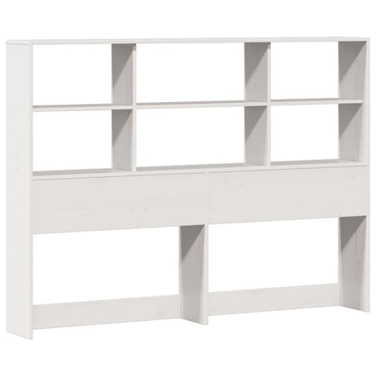 Letto Libreria senza Materasso Bianco 140x200 cm Legno di Pino - homemem39