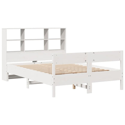 Letto Libreria senza Materasso Bianco 120x200 cm Legno di Pino - homemem39