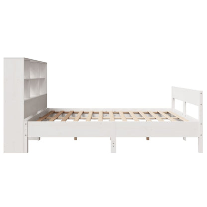 Letto Libreria senza Materasso Bianco 120x200 cm Legno di Pino - homemem39