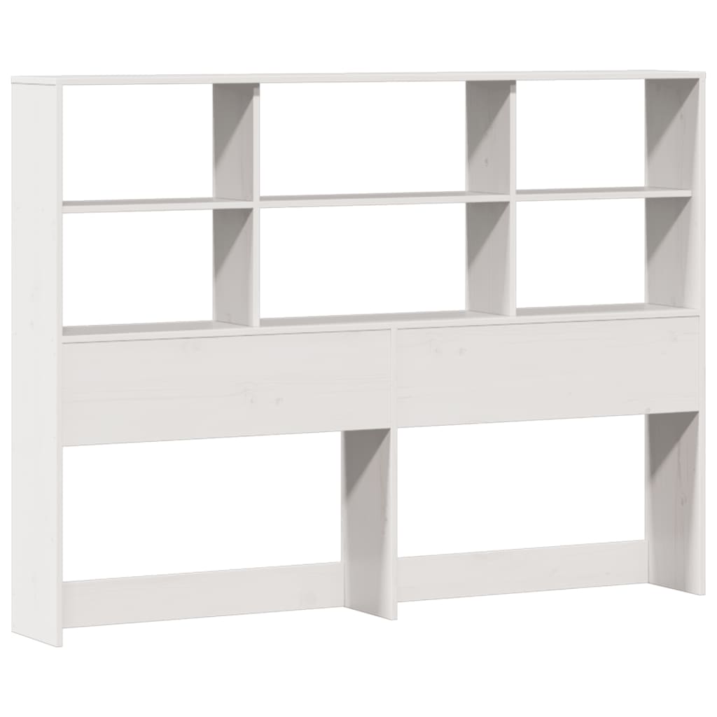 Letto Libreria senza Materasso Bianco 120x190 cm Legno di Pino - homemem39