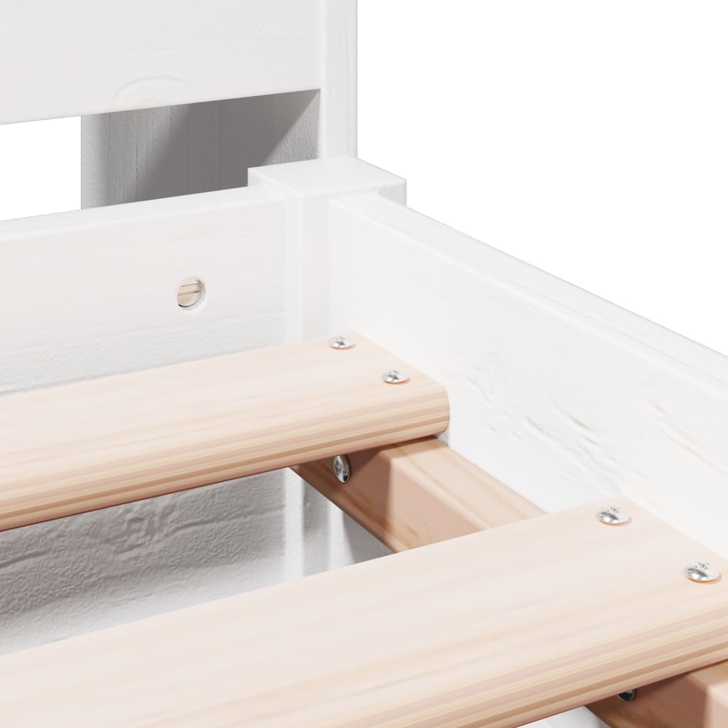 Giroletto con Libreria senza Materasso 180x200 cm in Legno Pino - homemem39