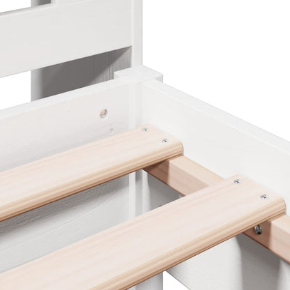 Letto con Libreria senza Materasso 75x190 cm in Legno Pino - homemem39