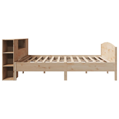 Letto Libreria senza Materasso 180x200 cm in Legno di Pino - homemem39