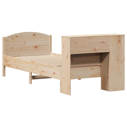 Letto Libreria senza Materasso 100x200 cm in Legno di Pino - homemem39