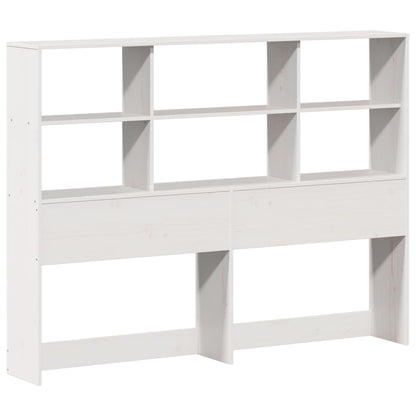 Letto Libreria senza Materasso Bianco 160x200 cm Legno di Pino - homemem39