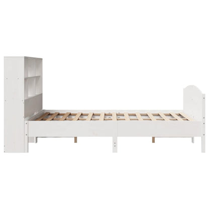 Letto Libreria senza Materasso Bianco 140x200 cm Legno di Pino - homemem39
