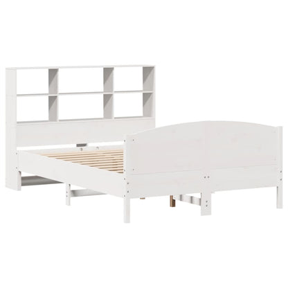 Letto Libreria senza Materasso Bianco 120x200 cm Legno di Pino - homemem39