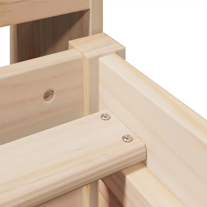 Letto Libreria senza Materasso 100x200 cm in Legno di Pino - homemem39