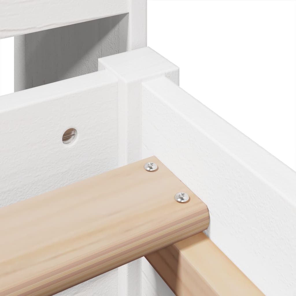 Letto con Libreria senza Materasso 75x190 cm in Legno Pino - homemem39