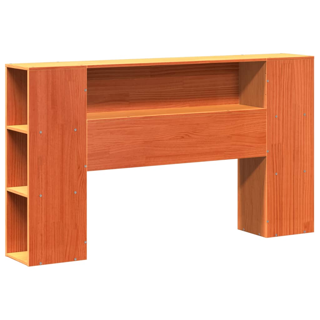 Letto Libreria senza Materasso Marrone Cera 150x200 cm in Pino | homemem39