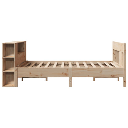 Letto Libreria senza Materasso 120x200cm Legno Massello di Pino - homemem39