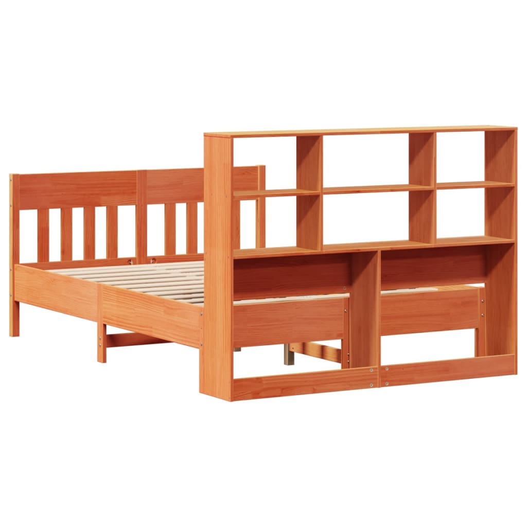 Giroletto senza Materasso Marrone Cera 120x200 cm Legno di Pino | homemem39