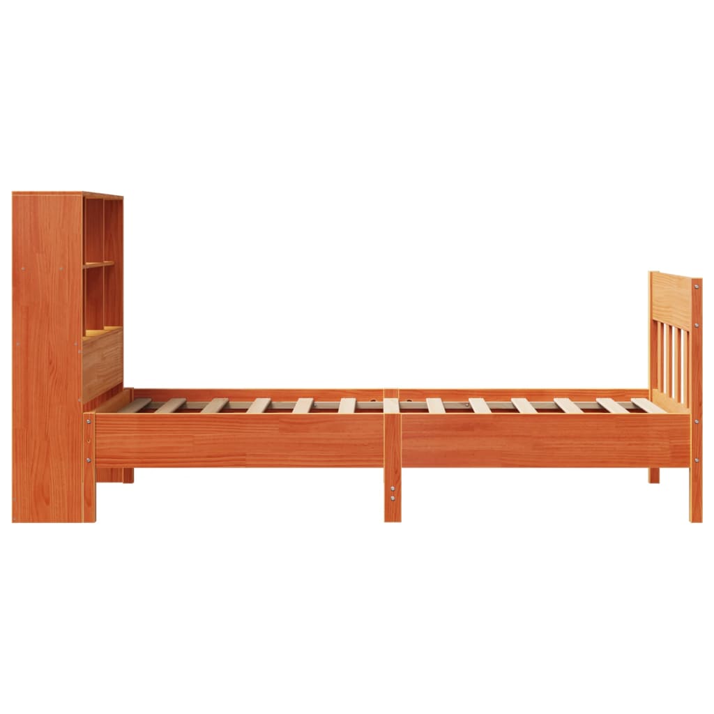 Giroletto senza Materasso Marrone Cera 100x200 cm Legno di Pino - homemem39