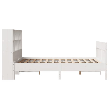 Letto senza Materasso Bianco 140x190 cm Legno Massello di Pino - homemem39