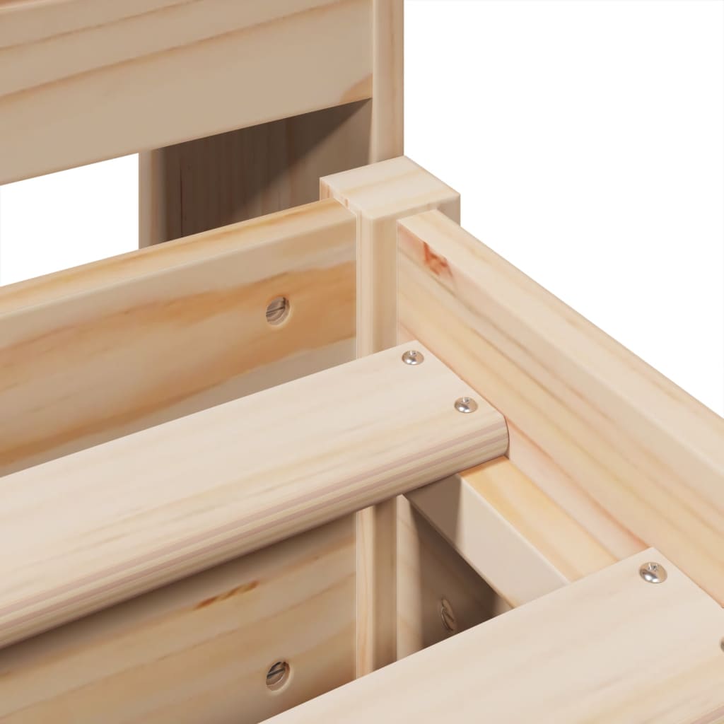 Giroletto senza Materasso 180x200 cm in Legno Massello di Pino - homemem39