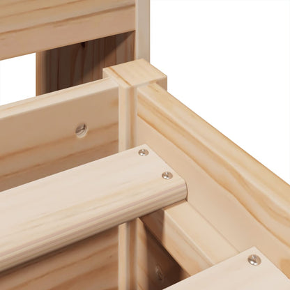 Giroletto senza Materasso 160x200 cm in Legno Massello di Pino - homemem39