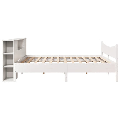 Giroletto senza Materasso Bianco 200x200 cm Legno Massello Pino - homemem39