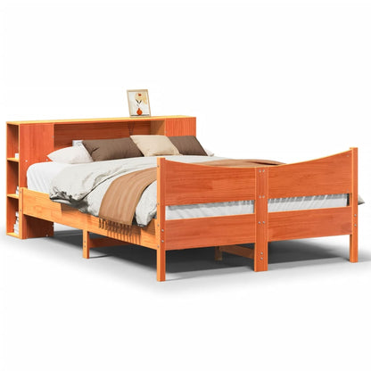 Giroletto senza Materasso Marrone Cera 150x200 cm Legno di Pino | homemem39