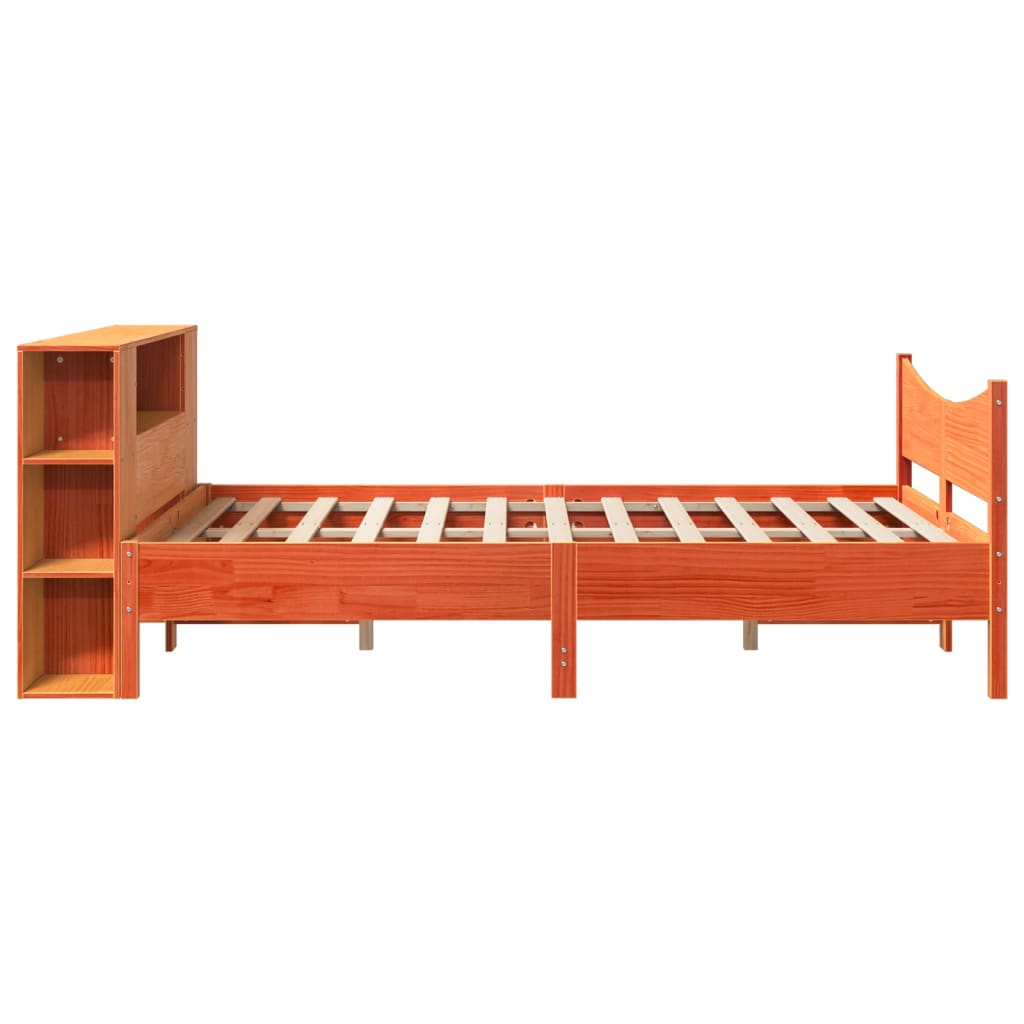 Giroletto senza Materasso Marrone Cera 150x200 cm Legno di Pino | homemem39