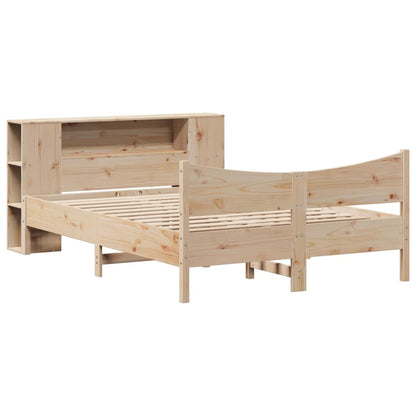 Letto senza Materasso 135x190 cm in Legno Massello di Pino - homemem39