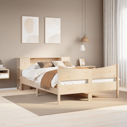 Letto senza Materasso 135x190 cm in Legno Massello di Pino - homemem39