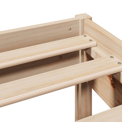 Giroletto senza Materasso 75x190 cm in Legno Massello di Pino | homemem39