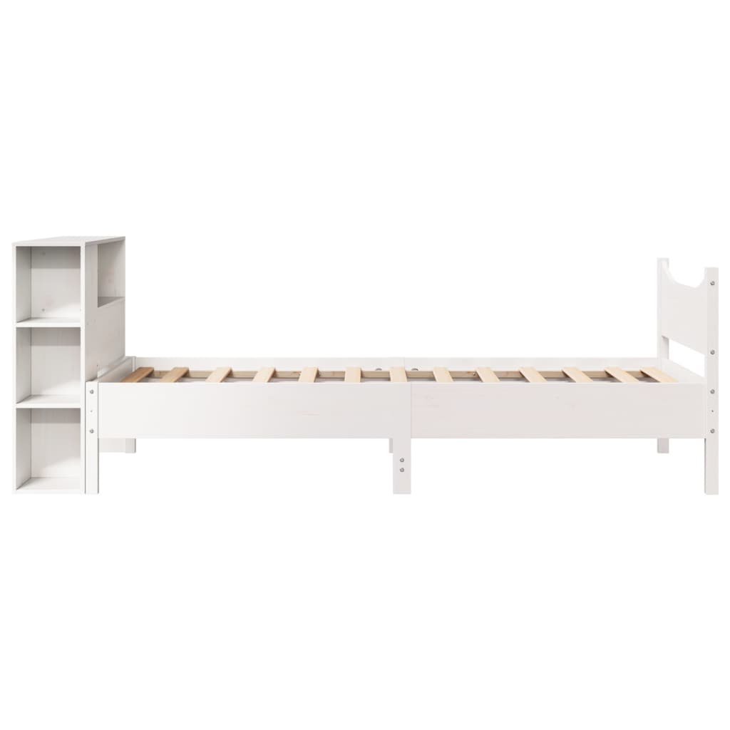Giroletto senza Materasso Bianco 75x190 Legno Massello di Pino | homemem39
