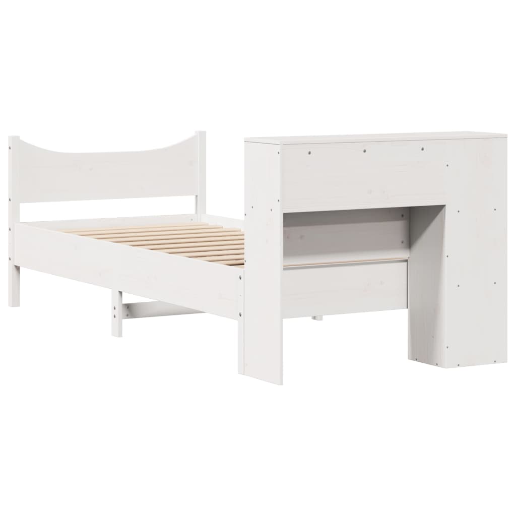 Giroletto senza Materasso Bianco 75x190 Legno Massello di Pino | homemem39