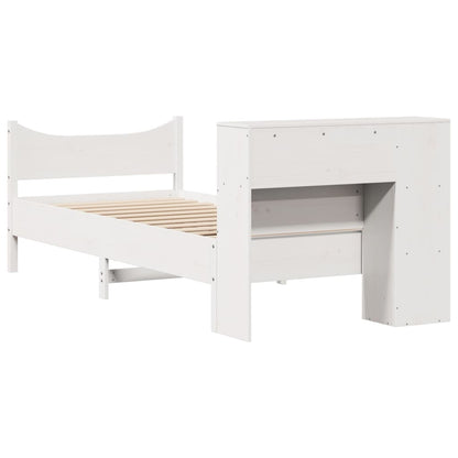 Giroletto senza Materasso Bianco 75x190 Legno Massello di Pino | homemem39